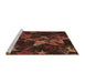 Sideview of Machine Washable Transitional Sienna Brown Rug, wshpat3467brn