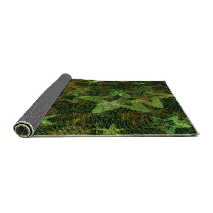 Thickness of Patterned Midnight Gray Rug, pat3467grn