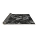 Thickness of Patterned Charcoal Black Rug, pat3467gry