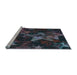 Sideview of Machine Washable Transitional Charcoal Black Rug, wshpat3467lblu