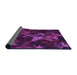 Thickness of Patterned Dark Orchid Purple Rug, pat3467pur