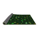 Thickness of Patterned Deep Emerald Green Rug, pat3469grn