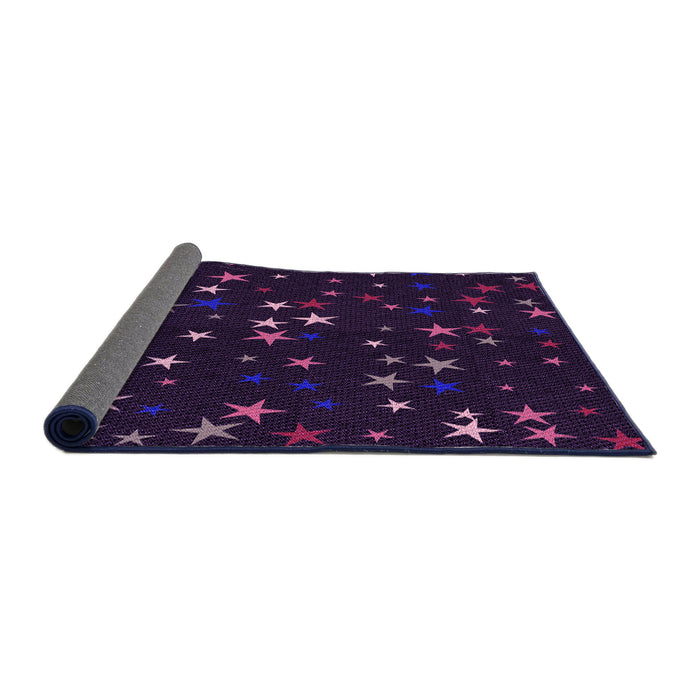 Thickness of Patterned Purple Rug, pat3469pur