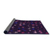 Thickness of Patterned Purple Rug, pat3469pur