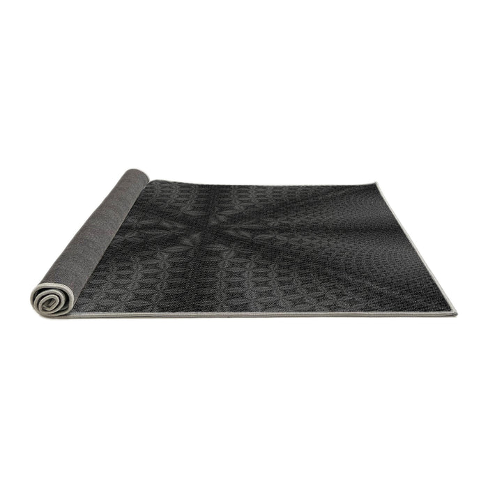 Thickness of Patterned Midnight Gray Rug, pat347gry