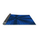 Thickness of Patterned Blue Rug, pat347lblu