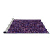 Sideview of Machine Washable Transitional Purple Violet Purple Rug, wshpat3470pur