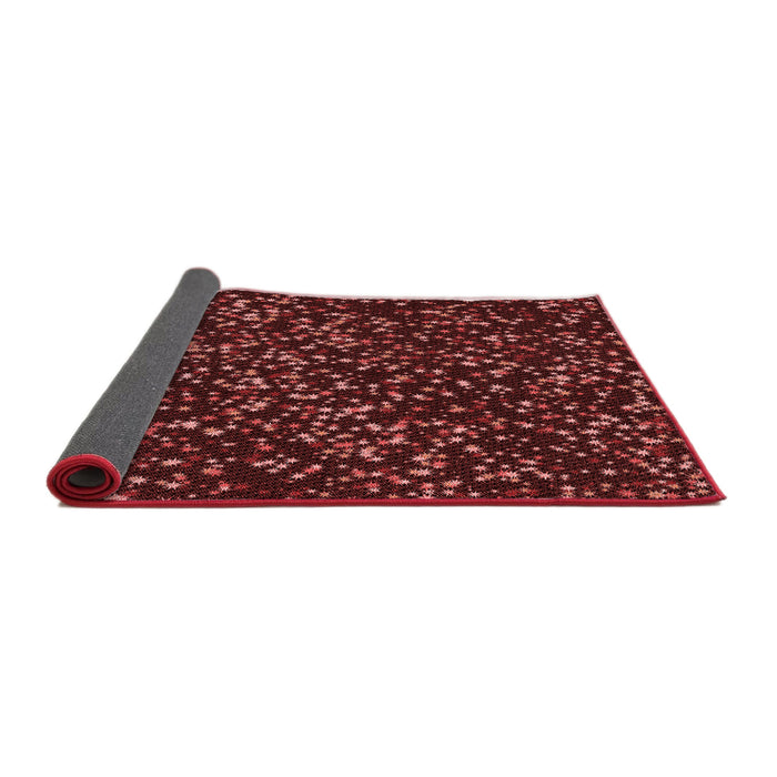 Thickness of Patterned Chestnut Red Rug, pat3470rd