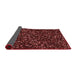 Thickness of Patterned Chestnut Red Rug, pat3470rd