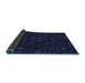 Thickness of Patterned Black Rug, pat3471blu