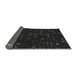 Thickness of Patterned Black Rug, pat3471gry