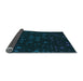 Thickness of Patterned Black Rug, pat3471lblu