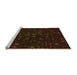 Sideview of Machine Washable Transitional Red Brown Rug, wshpat3471org