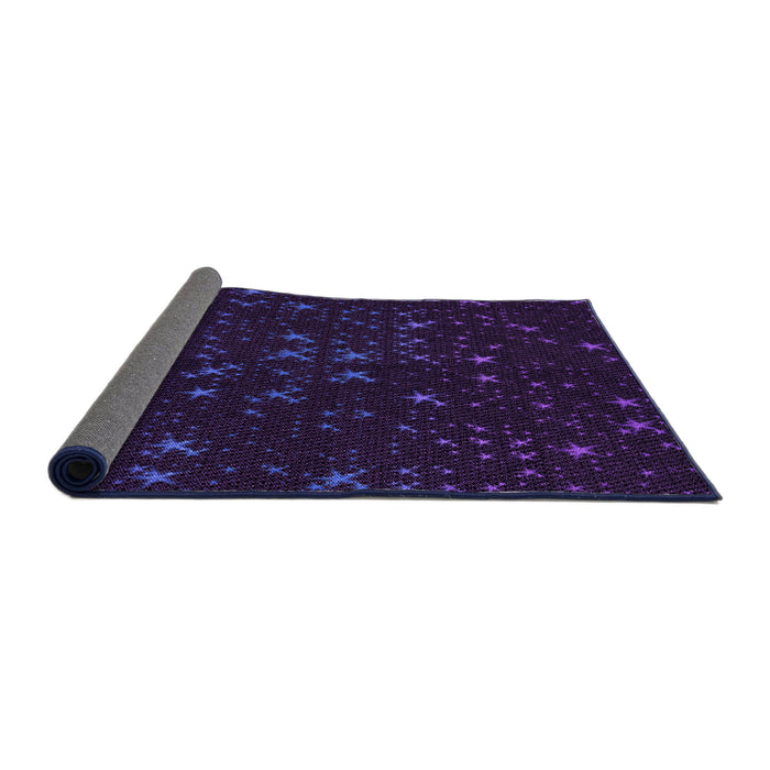 Thickness of Patterned Purple Rug, pat3471pur