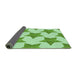 Thickness of Patterned Light Green Rug, pat3472grn