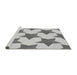 Sideview of Machine Washable Transitional Platinum Gray Rug, wshpat3472gry