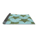 Thickness of Patterned Green Rug, pat3472lblu