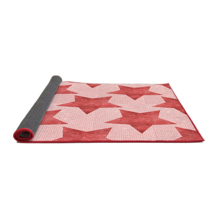 Thickness of Patterned Pink Rug, pat3472rd