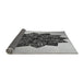 Thickness of Patterned Silver Gray Rug, pat3473gry