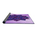 Thickness of Patterned Bright Purple Rug, pat3473pur