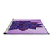Sideview of Machine Washable Transitional Bright Purple Rug, wshpat3473pur