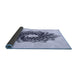 Thickness of Patterned Lavender Blue Rug, pat3474blu