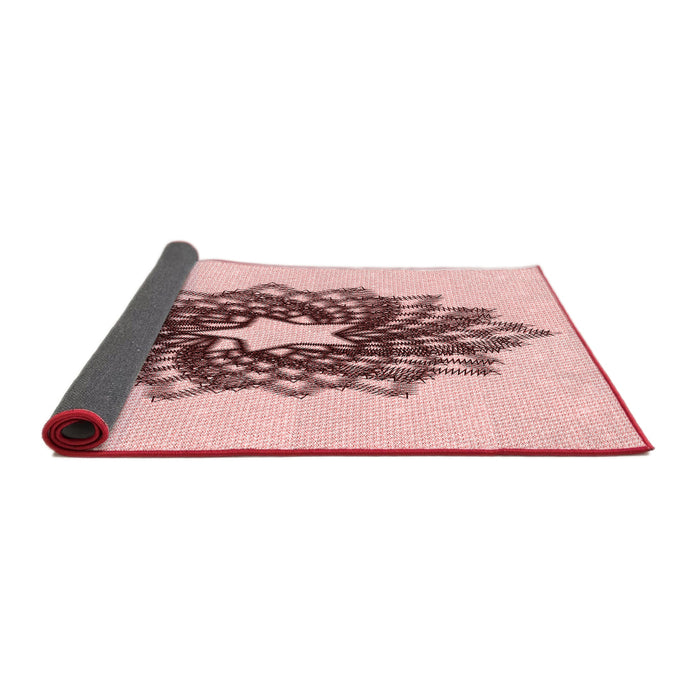 Thickness of Patterned Red Rug, pat3474rd