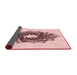 Thickness of Patterned Red Rug, pat3474rd