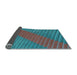 Thickness of Patterned Dark Turquoise Green Rug, pat3475lblu