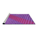 Sideview of Machine Washable Transitional Medium Violet Red Pink Rug, wshpat3475pur