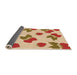 Thickness of Patterned Red Rug, pat3478org