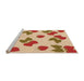 Sideview of Machine Washable Transitional Red Rug, wshpat3478org