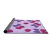 Thickness of Patterned Orchid Purple Rug, pat3478pur