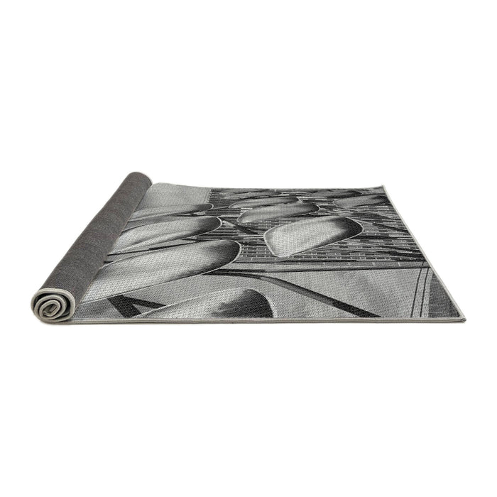 Thickness of Patterned Cloud Gray Rug, pat3479gry
