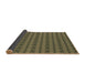 Thickness of Patterned Army Green Rug, pat3480brn