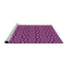 Sideview of Machine Washable Transitional Crimson Purple Rug, wshpat3483pur