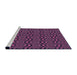 Sideview of Machine Washable Transitional Orchid Purple Rug, wshpat3484pur