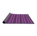 Thickness of Patterned Purple Rug, pat3487pur