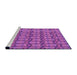 Sideview of Machine Washable Transitional Dark Orchid Purple Rug, wshpat3488pur