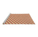 Sideview of Machine Washable Transitional Khaki Gold Rug, wshpat3490org