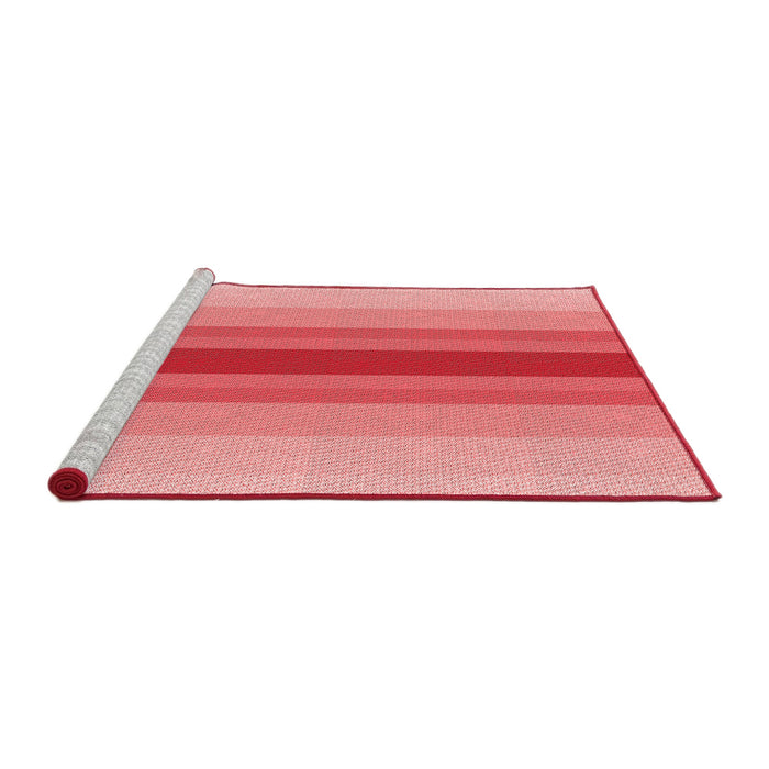 Sideview of Machine Washable Transitional Light Coral Pink Rug, wshpat3494rd