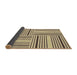 Thickness of Patterned Brown Gold Rug, pat3496brn