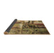 Patterned Saddle Brown Rug, pat35brn