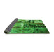 Patterned Green Rug, pat35grn