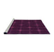 Sideview of Machine Washable Transitional Dark Magenta Purple Rug, wshpat350pur