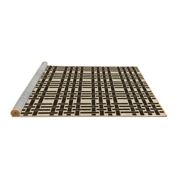 Sideview of Machine Washable Transitional Midnight Gray Rug, wshpat3500brn