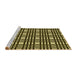 Sideview of Machine Washable Transitional Metallic Gold Rug, wshpat3500yw