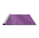 Sideview of Machine Washable Transitional Dark Magenta Purple Rug, wshpat3501pur