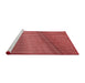 Sideview of Machine Washable Transitional Red Rug, wshpat3501rd