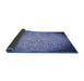 Thickness of Patterned Sky Blue Rug, pat3502blu